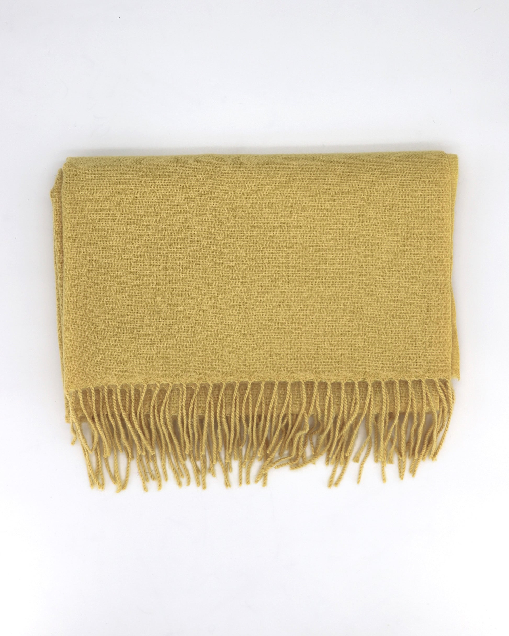 Soft Wool and Cashmere Scarf - Lemon Yellow - Scarf Designers