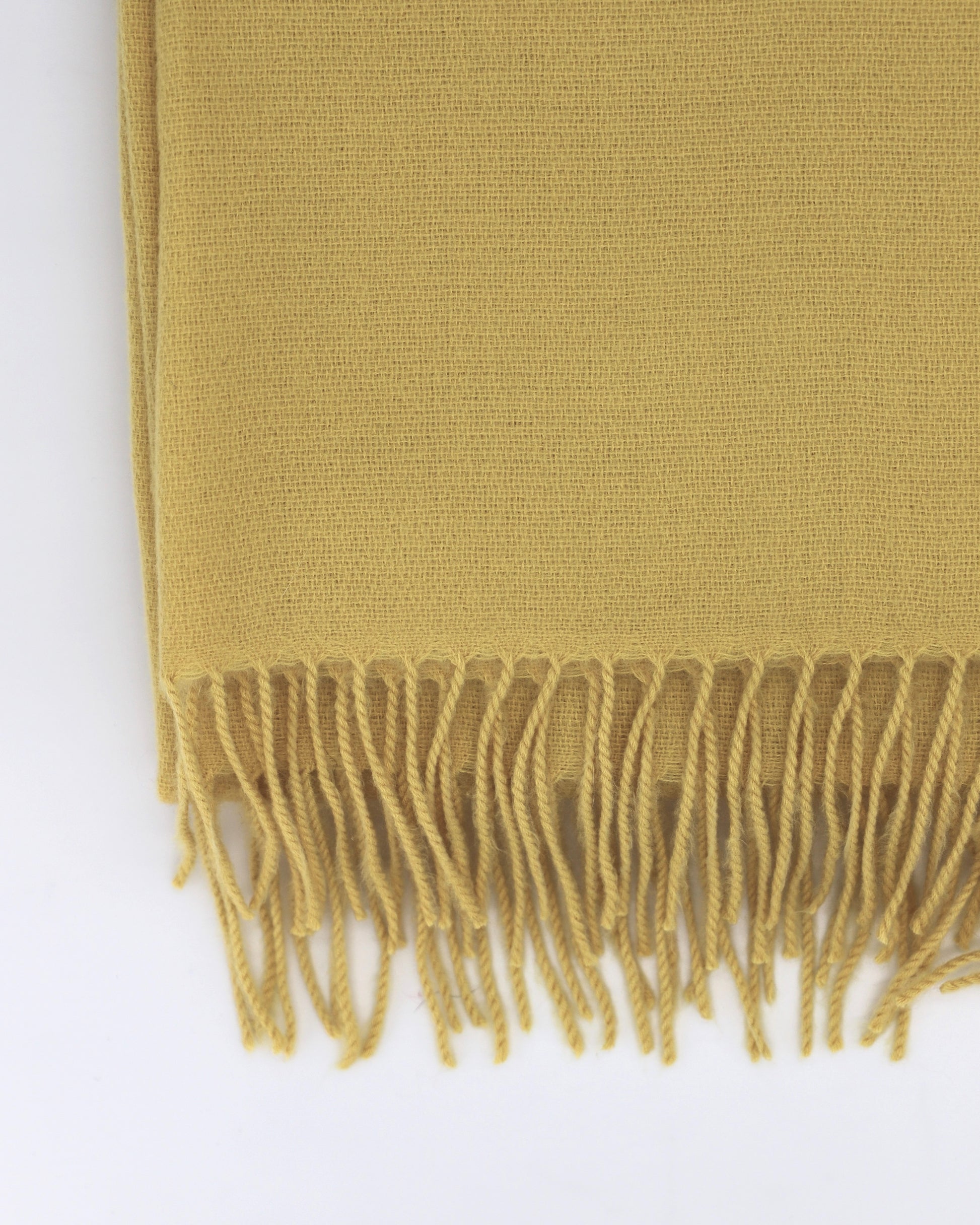 Soft Wool and Cashmere Scarf - Lemon Yellow - Scarf Designers